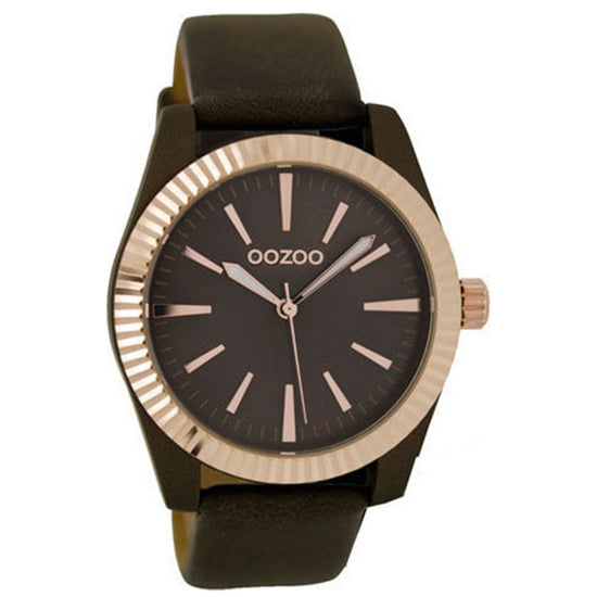 OOZOO Timepieces Ladies Brown Leather Strap C6518