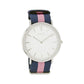 OOZOO Timepieces Vintage Ladies Two Tone Fabric Strap C6909