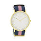 OOZOO Timepieces Vintage Ladies Two Tone Fabric Strap C6919