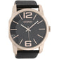 OOZOO Timepieces XXL Ladies Black Leather Strap C7414