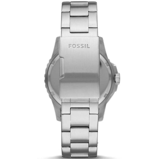 FOSSIL FB-01 Three-Hand Date Men Watch Silver Stainless Steel Bracelet FS5657