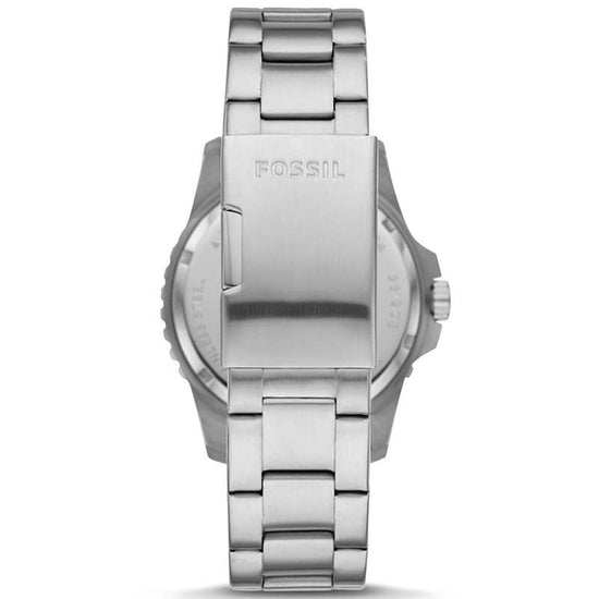FOSSIL FB-01 Three-Hand Date Men Silver Stainless Steel Bracelet FS5669