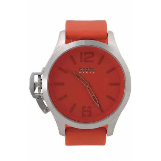 OOZOO Steel XXL Unisex Red Rubber Strap OS265