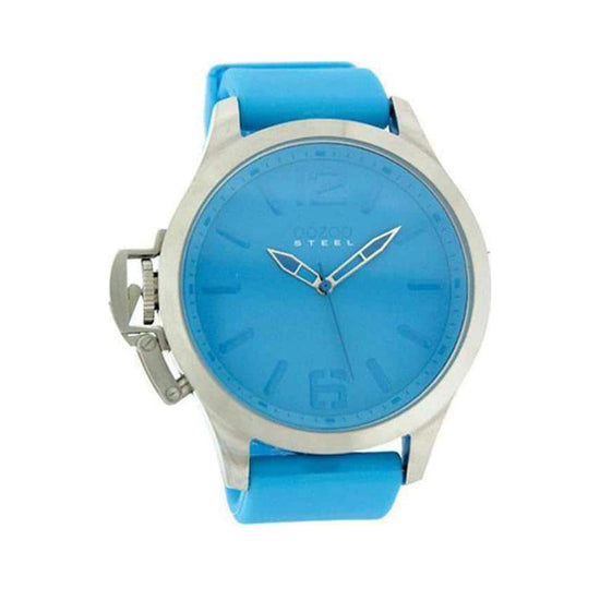 OOZOO Steel XXL Unisex Light Blue Rubber Strap OS267