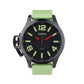 OOZOO Steel XXL Unisex Green Rubber Strap OS381